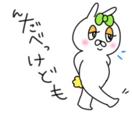 rabbit girl usapun5 sticker #11147202