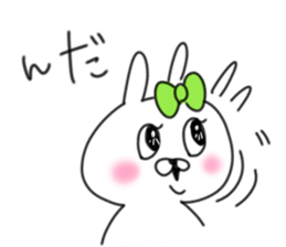 rabbit girl usapun5 sticker #11147204