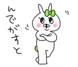 rabbit girl usapun5 sticker #11147207