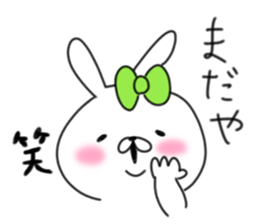rabbit girl usapun5 sticker #11147210