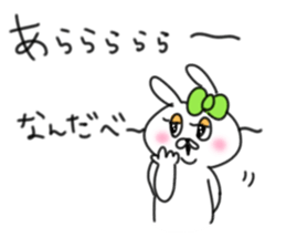 rabbit girl usapun5 sticker #11147211