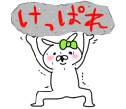 rabbit girl usapun5 sticker #11147215