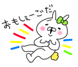 rabbit girl usapun5 sticker #11147217