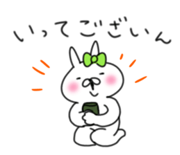 rabbit girl usapun5 sticker #11147219