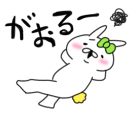 rabbit girl usapun5 sticker #11147220