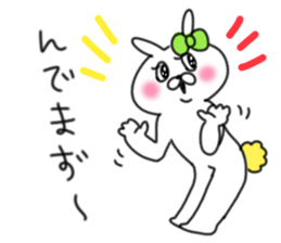 rabbit girl usapun5 sticker #11147222
