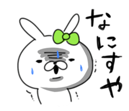 rabbit girl usapun5 sticker #11147223