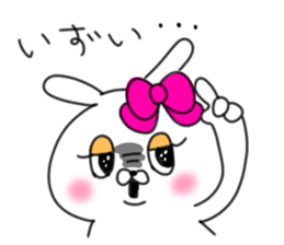 rabbit girl usapun5 sticker #11147225