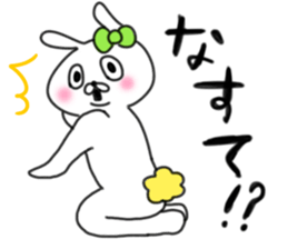 rabbit girl usapun5 sticker #11147226