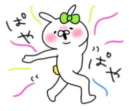 rabbit girl usapun5 sticker #11147227