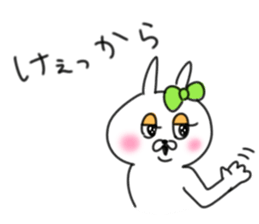 rabbit girl usapun5 sticker #11147229