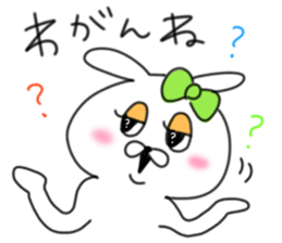 rabbit girl usapun5 sticker #11147230