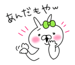 rabbit girl usapun5 sticker #11147231
