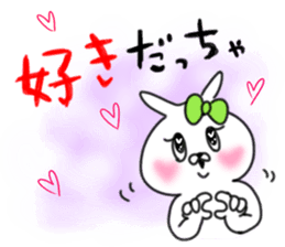 rabbit girl usapun5 sticker #11147232