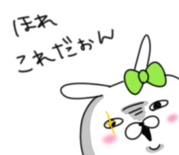 rabbit girl usapun5 sticker #11147235