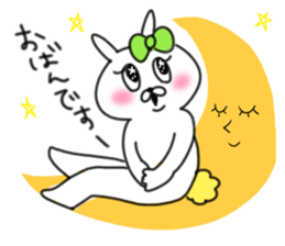 rabbit girl usapun5 sticker #11147236
