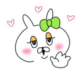rabbit girl usapun5 sticker #11147238
