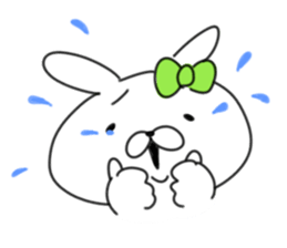 rabbit girl usapun5 sticker #11147239