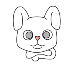 a long ear rabbit sticker #11147933