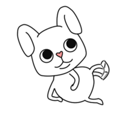 a long ear rabbit sticker #11147944