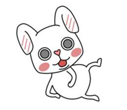 a long ear rabbit sticker #11147945