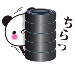 Onomatopoetic word panda sticker #11149483