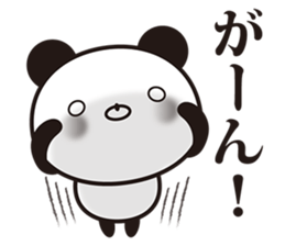 Onomatopoetic word panda sticker #11149490