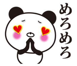 Onomatopoetic word panda sticker #11149506