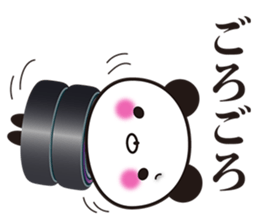 Onomatopoetic word panda sticker #11149507
