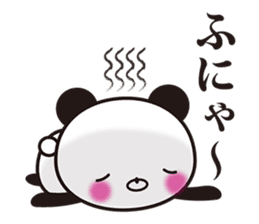 Onomatopoetic word panda sticker #11149509