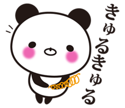Onomatopoetic word panda sticker #11149512