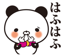 Onomatopoetic word panda sticker #11149513