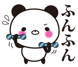 Onomatopoetic word panda sticker #11149518