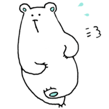 my white bear and penguin sticker #11149721