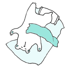 my white bear and penguin sticker #11149725