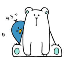 my white bear and penguin sticker #11149736