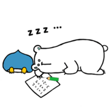 my white bear and penguin sticker #11149749