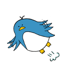 my white bear and penguin sticker #11149751