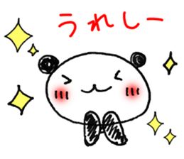 Hand-painted panda sticker #11150298