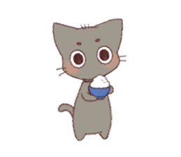 Cat story - crayon - sticker #11150364