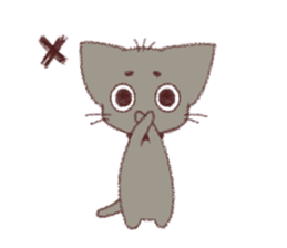 Cat story - crayon - sticker #11150368