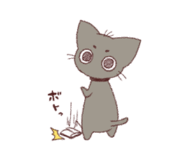 Cat story - crayon - sticker #11150377