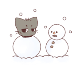 Cat story - crayon - sticker #11150388