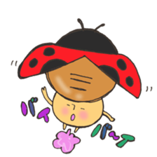 Mr. ladybug mushroom sticker #11150484