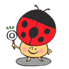 Mr. ladybug mushroom sticker #11150488