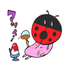 Mr. ladybug mushroom sticker #11150495
