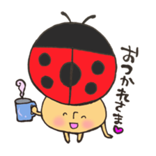 Mr. ladybug mushroom sticker #11150501