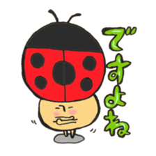 Mr. ladybug mushroom sticker #11150506