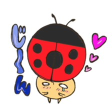 Mr. ladybug mushroom sticker #11150508