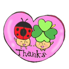 Mr. ladybug mushroom sticker #11150509